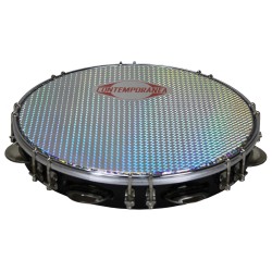 Pandeiro 11" formica noir - peau prismatique argent - Pro